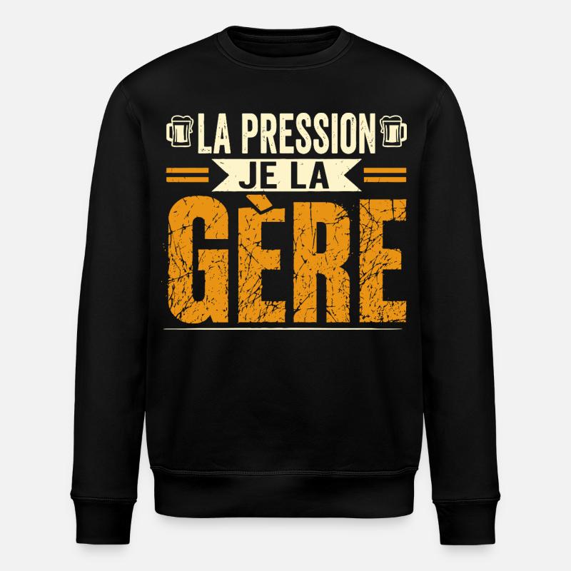 La pression je la gère - Sweat bio ROLLER Stanley/Stella Unisexe - noir
