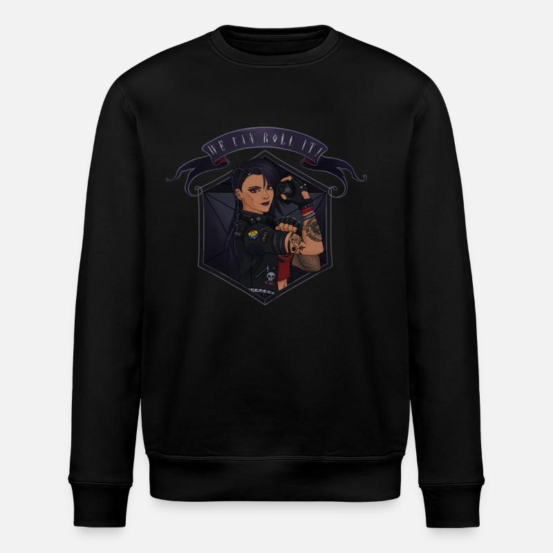 We can ROLL it! Tanned - Stanley/Stella ROLLER Unisex Organic Sweatshirt - black