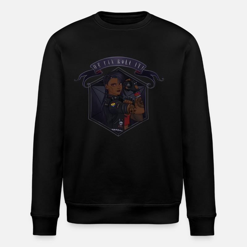 We can roll it! Black - Stanley/Stella ROLLER Unisex Organic Sweatshirt - black