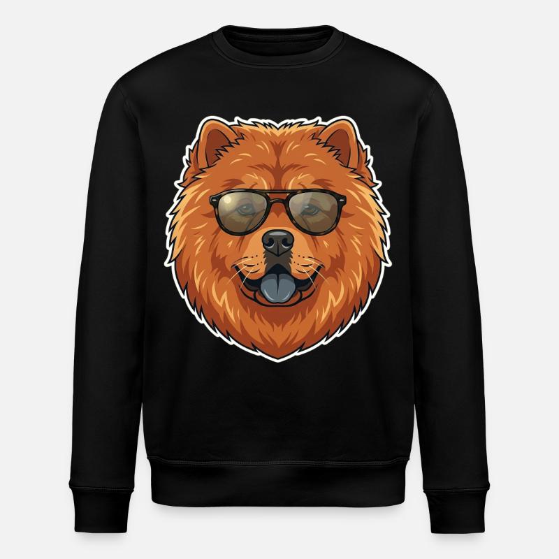 Chow Chow Sonnenbrille - Stanley/Stella Unisex Bio-Sweatshirt ROLLER - Schwarz
