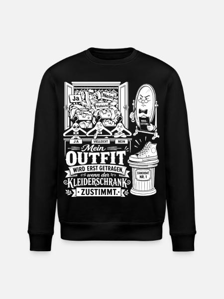 Der Kleiderschrank muss zustimmen - Stanley/Stella Unisex Bio-Sweatshirt ROLLER - Schwarz