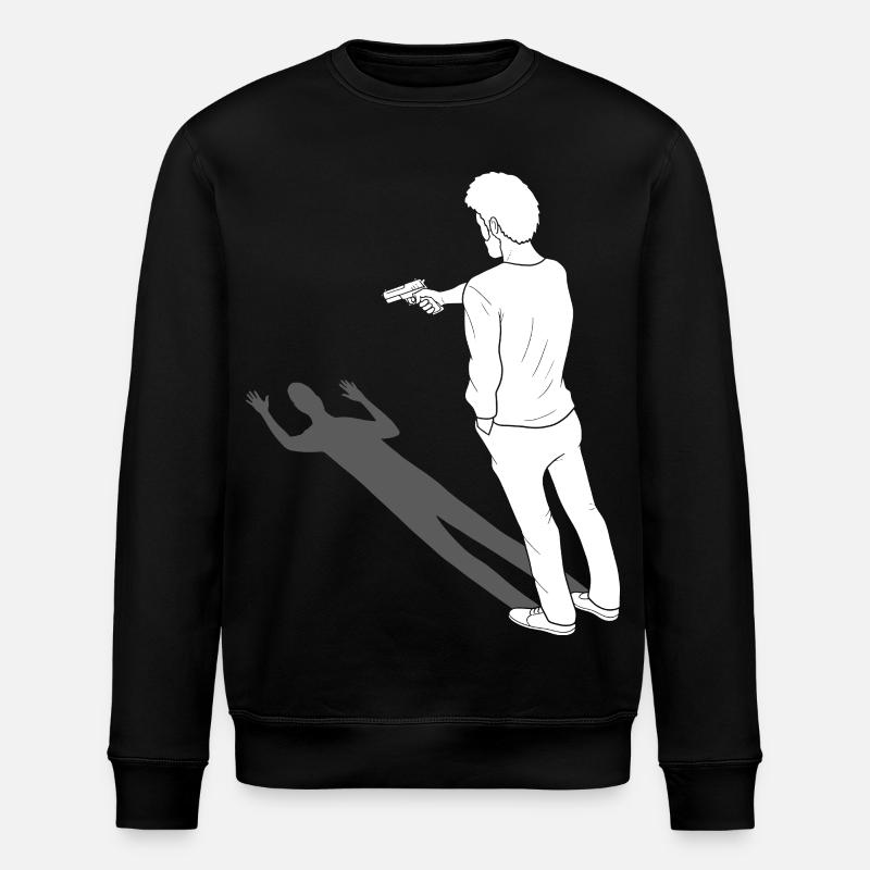 Graphisme d’art miroir - Sweat bio ROLLER Stanley/Stella Unisexe - noir