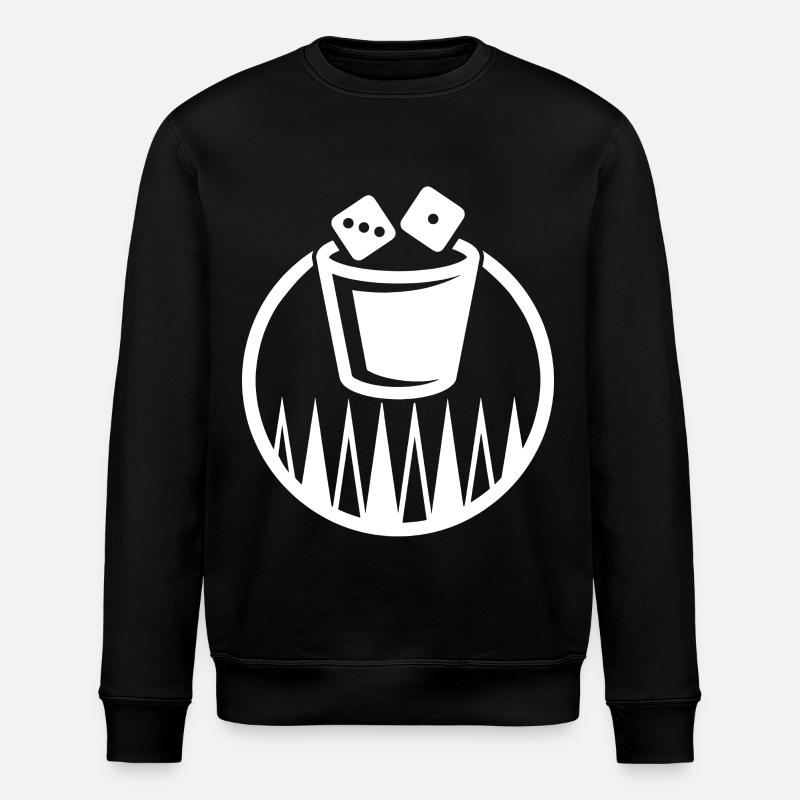 Backgammon | Board Game | Gift - Stanley/Stella ROLLER Unisex Organic Sweatshirt - black