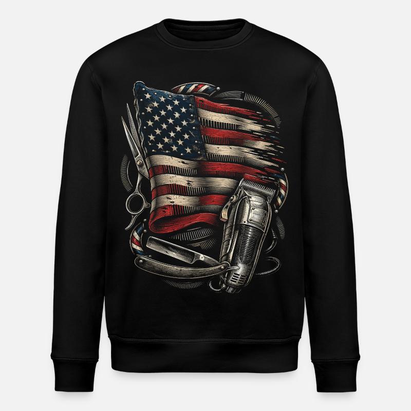 Barber Barbier - Sweat bio ROLLER Stanley/Stella Unisexe - noir