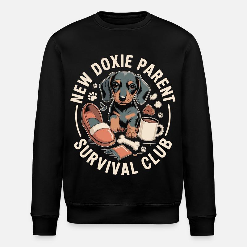 Club de survie teckel - Sweat bio ROLLER Stanley/Stella Unisexe - noir
