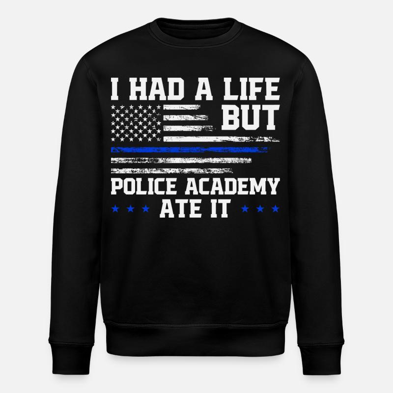 Polizeischule Überlebende Abschluss Polizeiakademie - Stanley/Stella Unisex Bio-Sweatshirt ROLLER - Schwarz