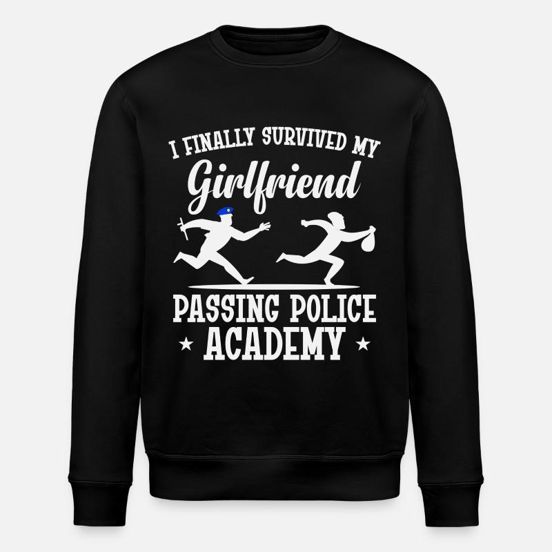 Freundin Polizeiakademie Abschlusspolizei - Stanley/Stella Unisex Bio-Sweatshirt ROLLER - Schwarz