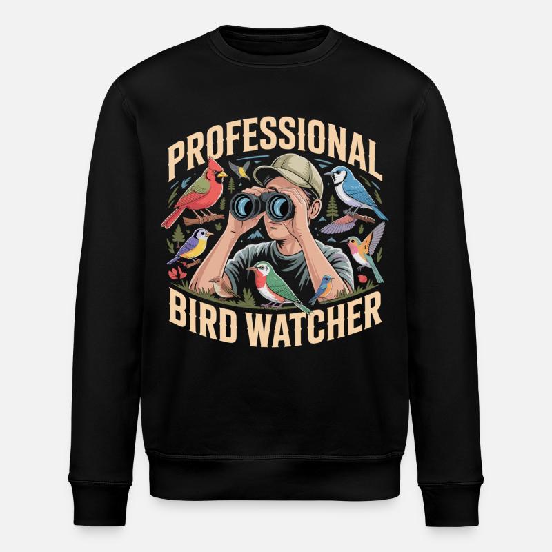 Professional Bird Watcher Vogelbeobachter - Stanley/Stella Unisex Bio-Sweatshirt ROLLER - Schwarz