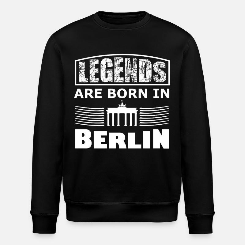 Légendes de Berlin - Sweat bio ROLLER Stanley/Stella Unisexe - noir