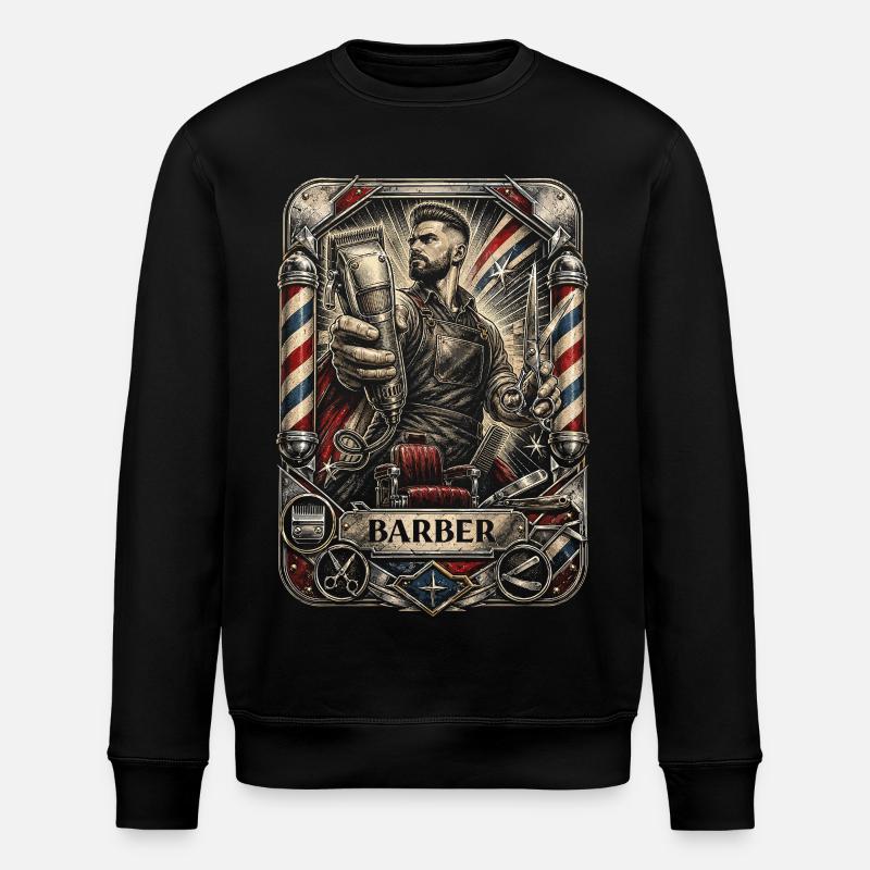 Barber Barbier - Sweat bio ROLLER Stanley/Stella Unisexe - noir