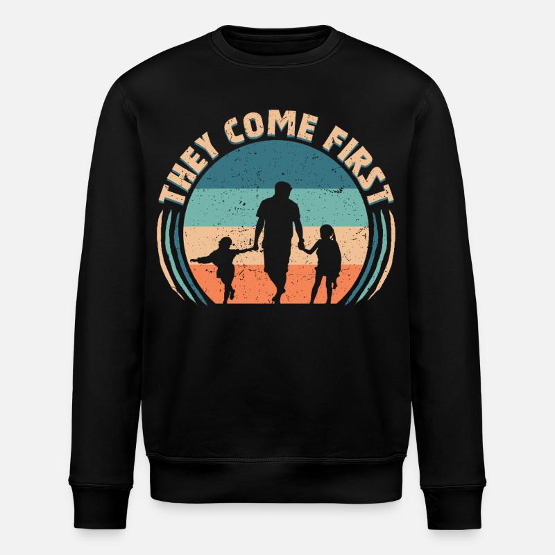 Single Dad Single Dad - Stanley/Stella ROLLER Unisex Organic Sweatshirt - black