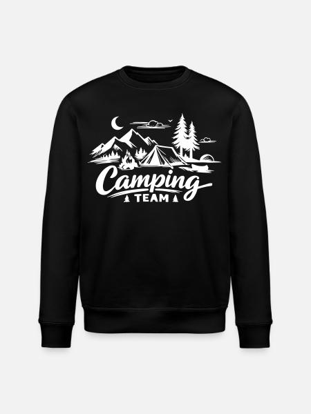 Camping Team - Stanley/Stella ROLLER Unisex Organic Sweatshirt - black