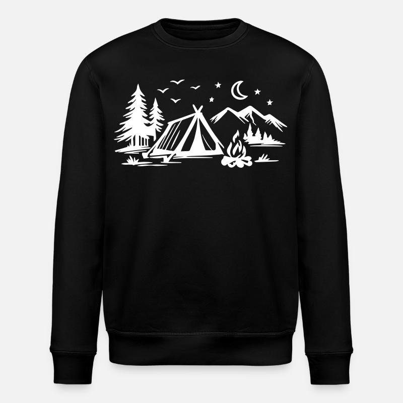 Camping Zelt - Stanley/Stella Unisex Bio-Sweatshirt ROLLER - Schwarz