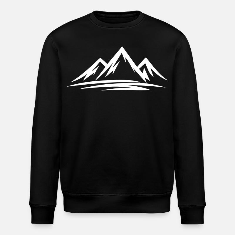 Berge - Stanley/Stella Unisex Bio-Sweatshirt ROLLER - Schwarz
