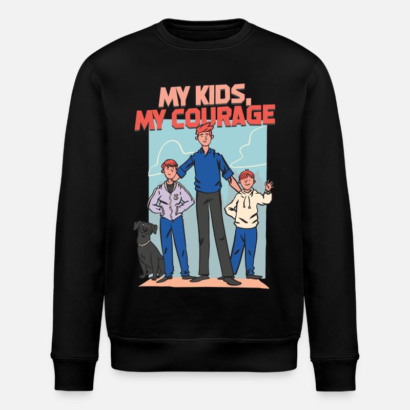Single Papa Alleinerziehender Vater - Stanley/Stella Unisex Bio-Sweatshirt ROLLER - Schwarz