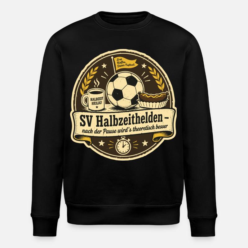 SV Halbzeithelden - Stanley/Stella Unisex Bio-Sweatshirt ROLLER - Schwarz