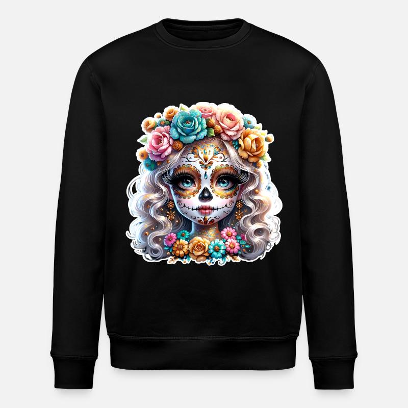 La Catrina - Sweat bio ROLLER Stanley/Stella Unisexe - noir
