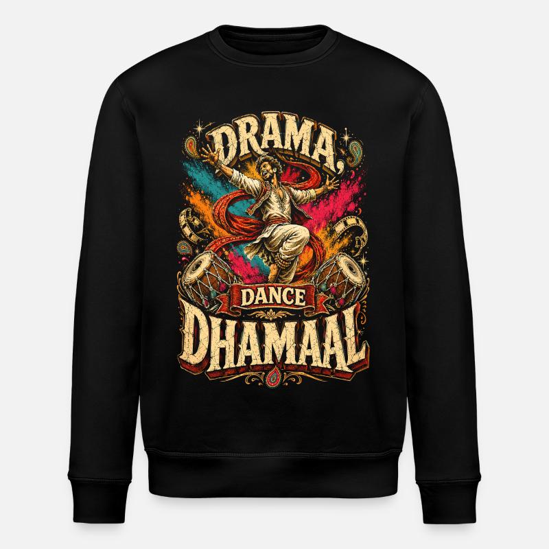 Bollywood Drama Dance Dhamaal - Stanley/Stella ROLLER Unisex Organic Sweatshirt - black