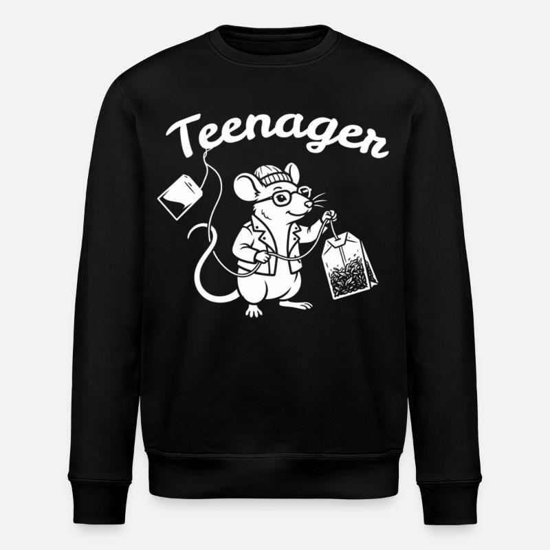 Adolescent Souris Scientifique - Sweat bio ROLLER Stanley/Stella Unisexe - noir