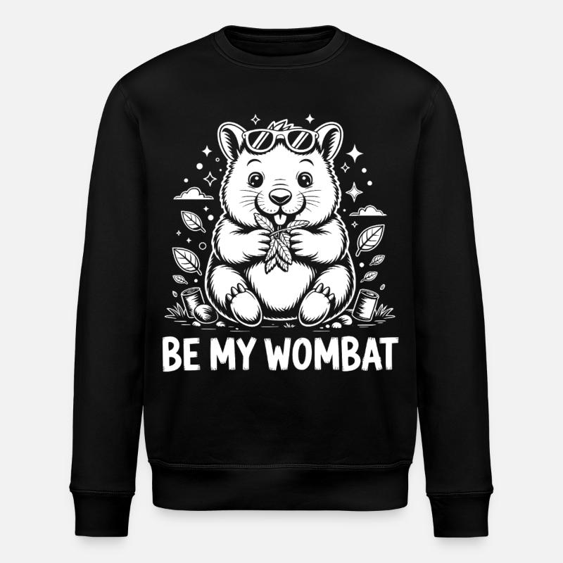 Drôle de wombat - Sweat bio ROLLER Stanley/Stella Unisexe - noir