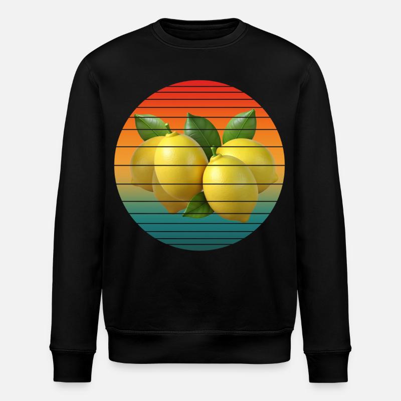 Zitronenfrucht - Stanley/Stella Unisex Bio-Sweatshirt ROLLER - Schwarz
