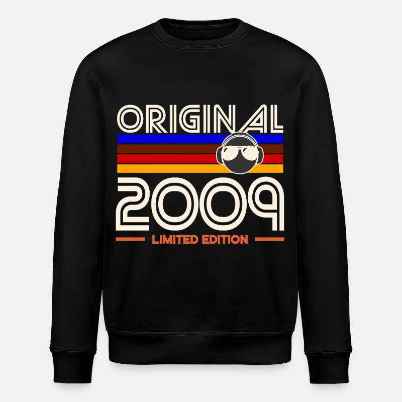 Originale limitierte Edition 2009 - Stanley/Stella Unisex Bio-Sweatshirt ROLLER - Schwarz