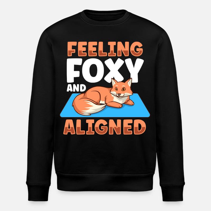 Chakra Ausrichtung - Fuchs - Stanley/Stella Unisex Bio-Sweatshirt ROLLER - Schwarz