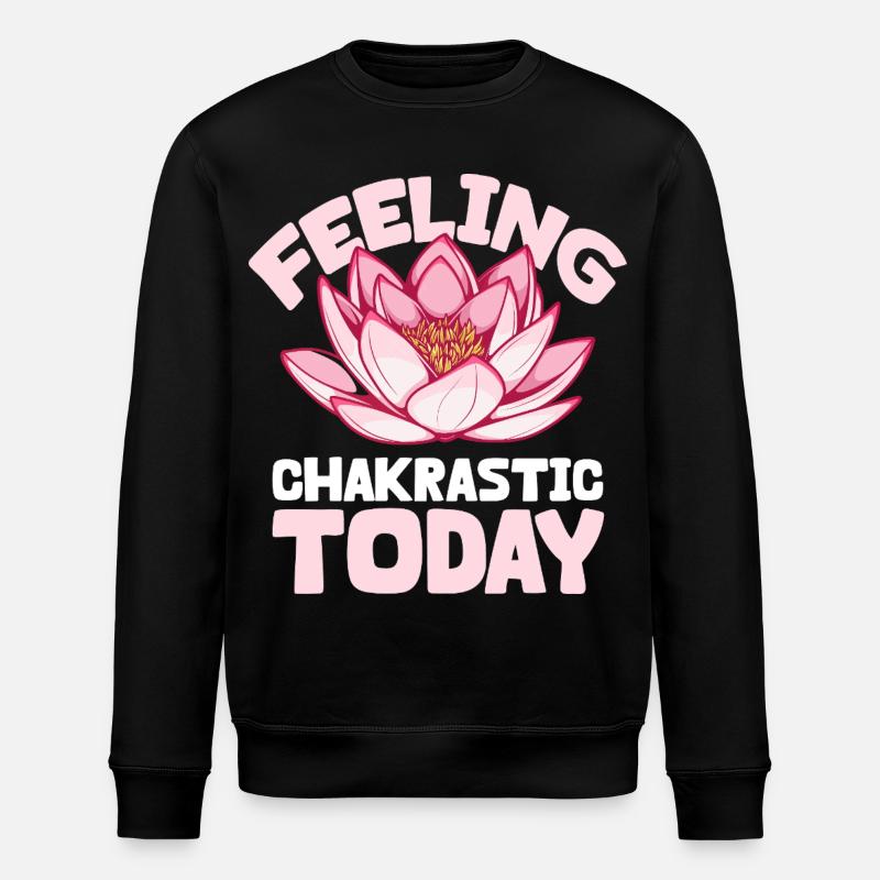 Chakra Feeling - Good Energy - Stanley/Stella ROLLER Unisex Organic Sweatshirt - black