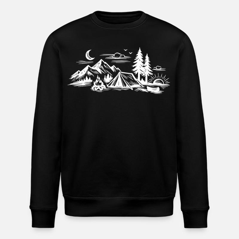 Camping Tent - Stanley/Stella ROLLER Unisex Organic Sweatshirt - black