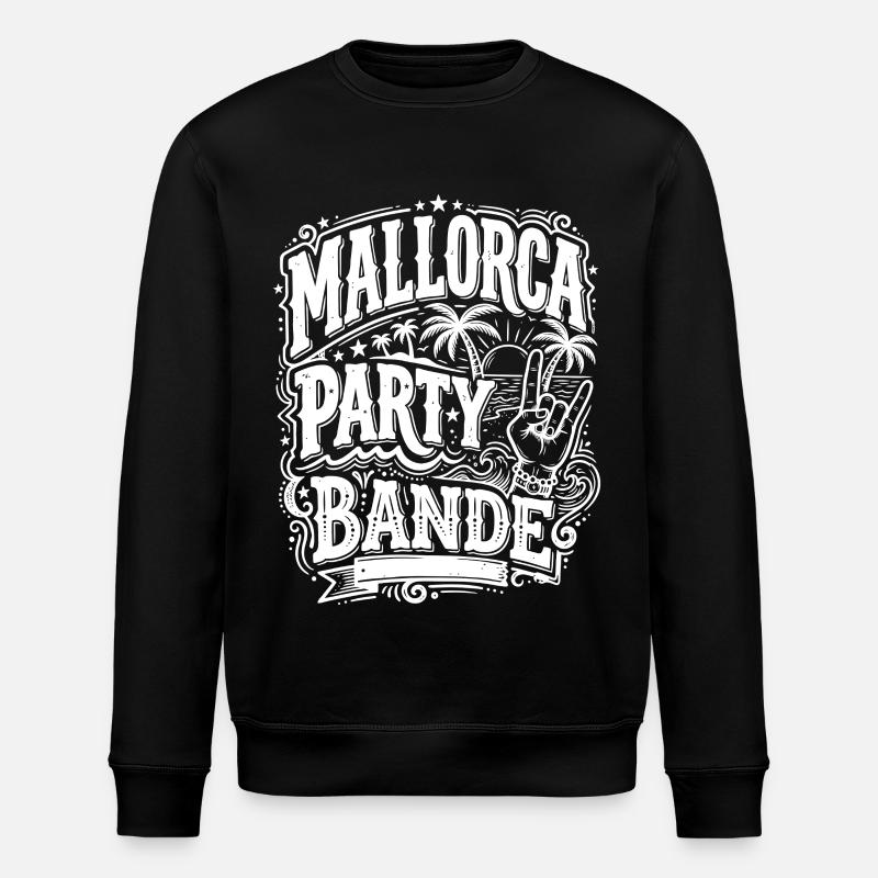 Mallorca Party Bande - Stanley/Stella Unisex Bio-Sweatshirt ROLLER - Schwarz