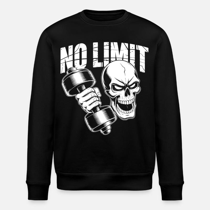 No Limit Gym - Stanley/Stella ROLLER Unisex Organic Sweatshirt - black