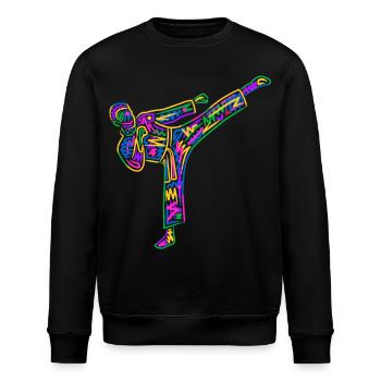 Taekwondo Arts martiaux Karaté Colorés pour enfants - Sweat bio ROLLER Stanley/Stella Unisexe - noir - Devant - Nik (191cm)