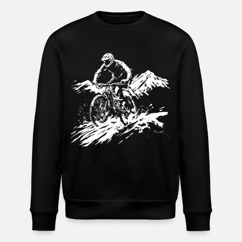 Mountainbike - Stanley/Stella Unisex Bio-Sweatshirt ROLLER - Schwarz