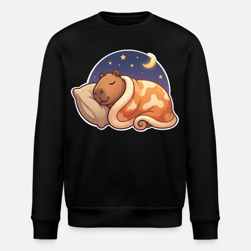 Capybara Sleeping - Sweat bio ROLLER Stanley/Stella Unisexe - noir