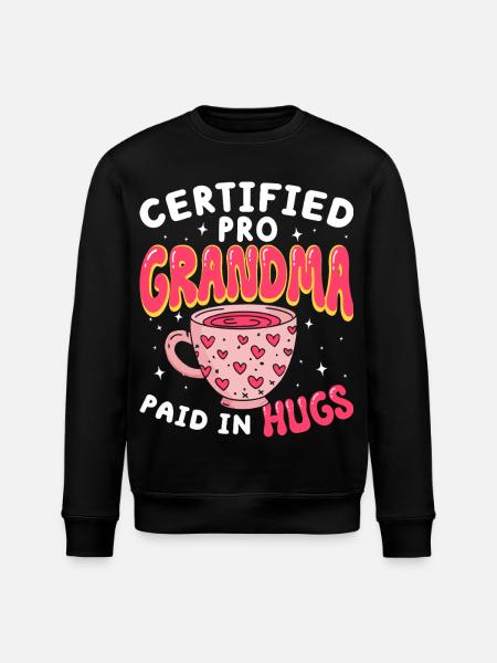 Zertifizierte Profi-Oma Großmutter - Stanley/Stella Unisex Bio-Sweatshirt ROLLER - Schwarz