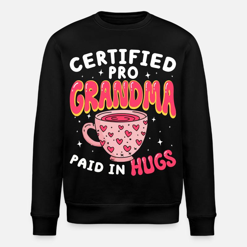 Zertifizierte Profi-Oma Großmutter - Stanley/Stella Unisex Bio-Sweatshirt ROLLER - Schwarz