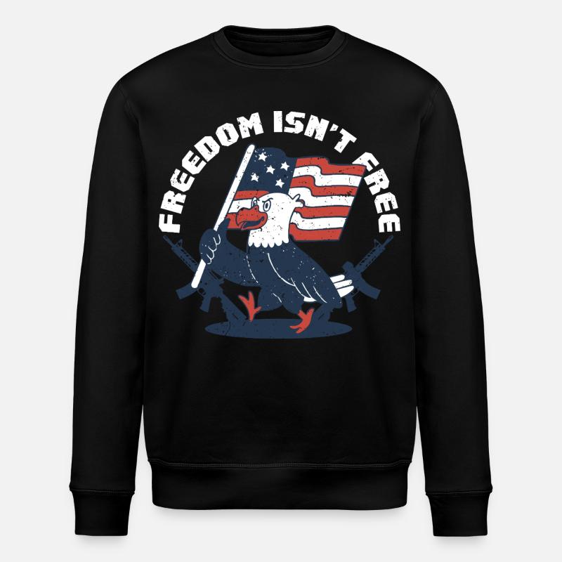 Veterans Day Für Republikaner - Stanley/Stella Unisex Bio-Sweatshirt ROLLER - Schwarz