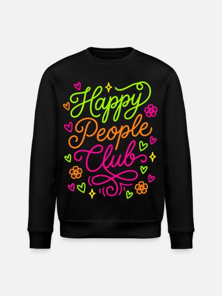 Happy People Club - Stanley/Stella ROLLER Unisex Organic Sweatshirt - black