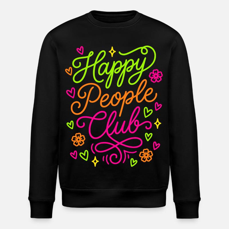 Happy People Club - Stanley/Stella ROLLER Unisex Organic Sweatshirt - black