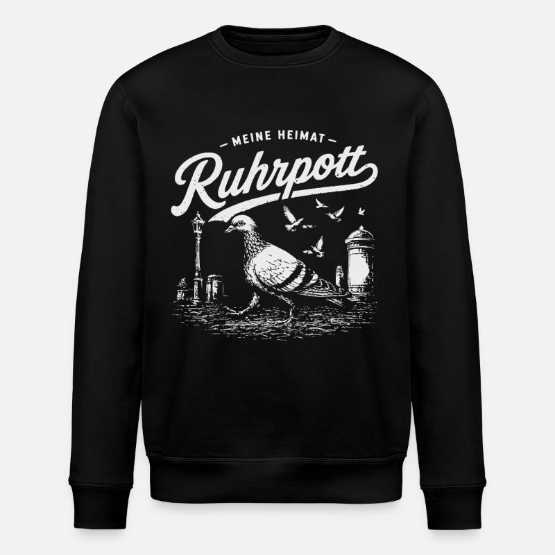 Ruhrpott - Meine Heimat - Stanley/Stella Unisex Bio-Sweatshirt ROLLER - Schwarz