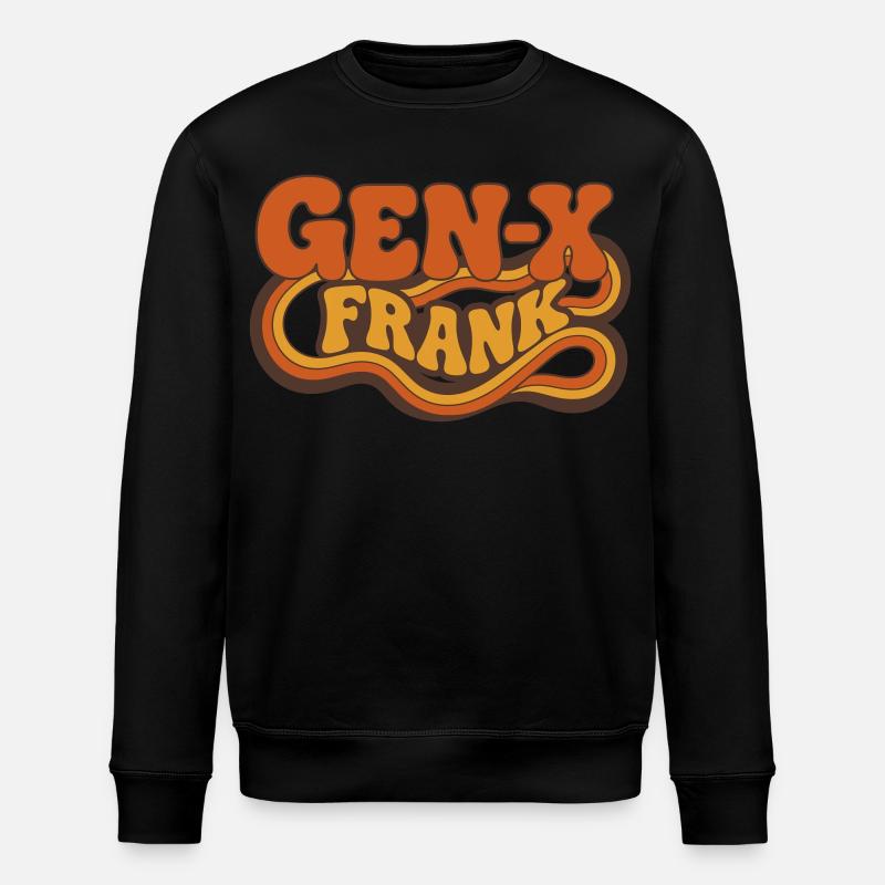 Gen-X Frank Retro Logo - Stanley/Stella Unisex Bio-Sweatshirt ROLLER - Schwarz