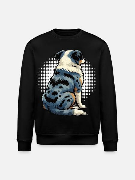 Australian Shepherd Aussie Aussiebesitzer Aussies - Stanley/Stella Unisex Bio-Sweatshirt ROLLER - Schwarz
