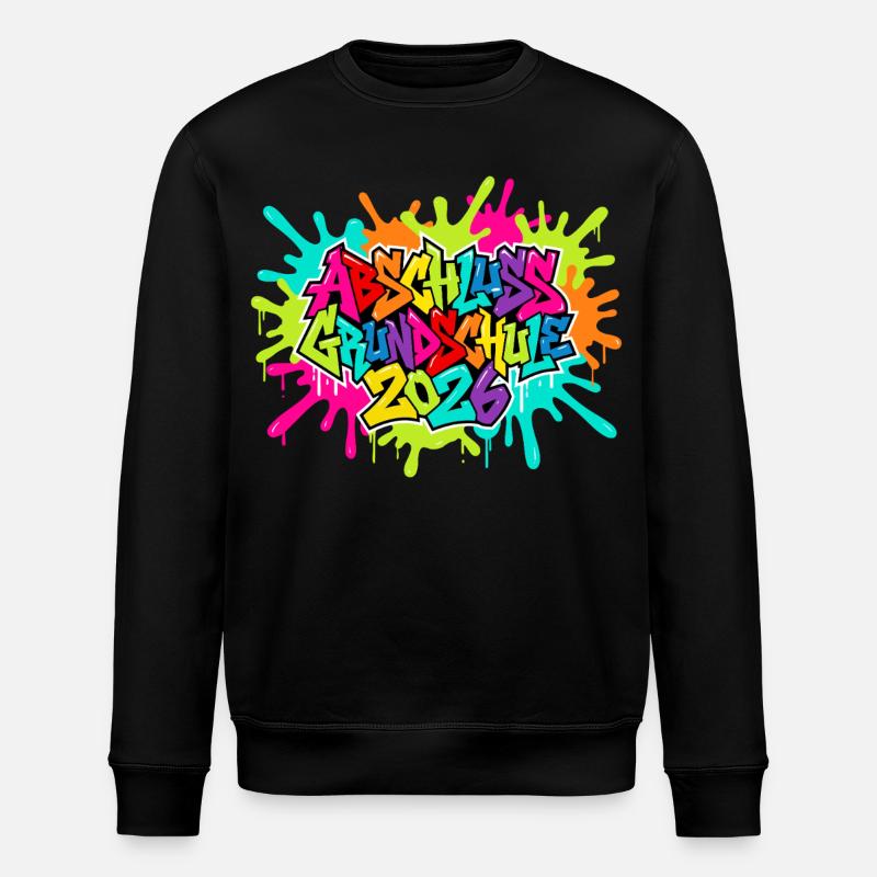 Grundschule Abschluss 2026 - Stanley/Stella Unisex Bio-Sweatshirt ROLLER - Schwarz