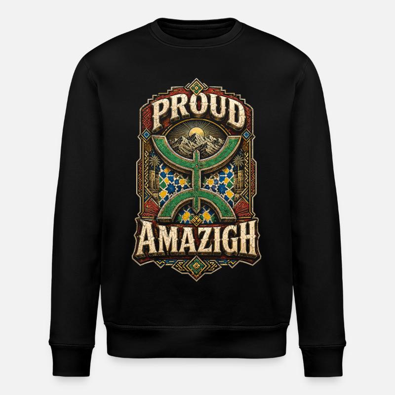 Maroc Marocain Fier Amazigh - Sweat bio ROLLER Stanley/Stella Unisexe - noir