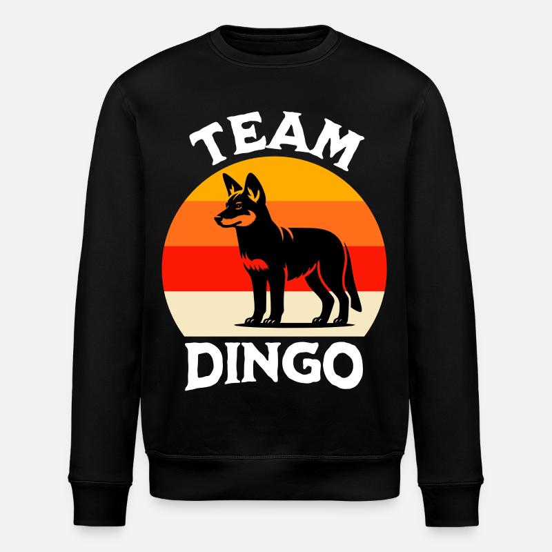 Team Australischer Wildhund - Stanley/Stella Unisex Bio-Sweatshirt ROLLER - Schwarz