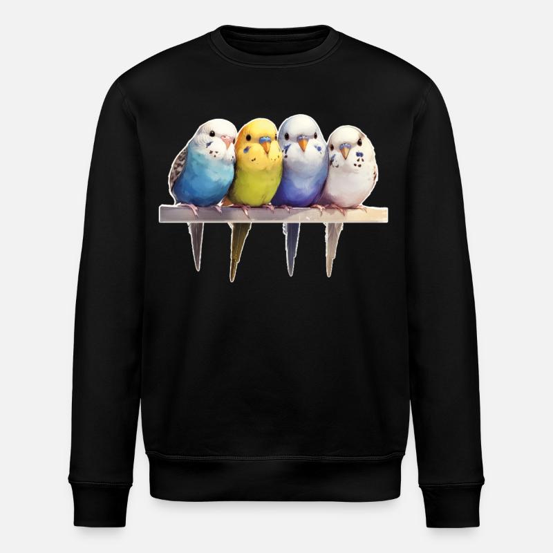 Budgie group - Stanley/Stella ROLLER Unisex Organic Sweatshirt - black