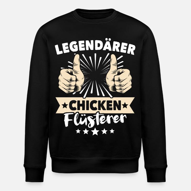 Chicken Sprüche - Stanley/Stella Unisex Bio-Sweatshirt ROLLER - Schwarz