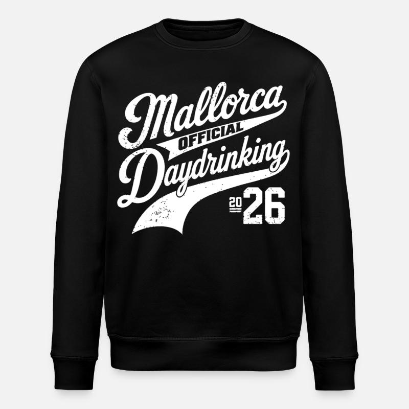 Malle 2026 Mallorca Daydrinking 2026 - Stanley/Stella Unisex Bio-Sweatshirt ROLLER - Schwarz