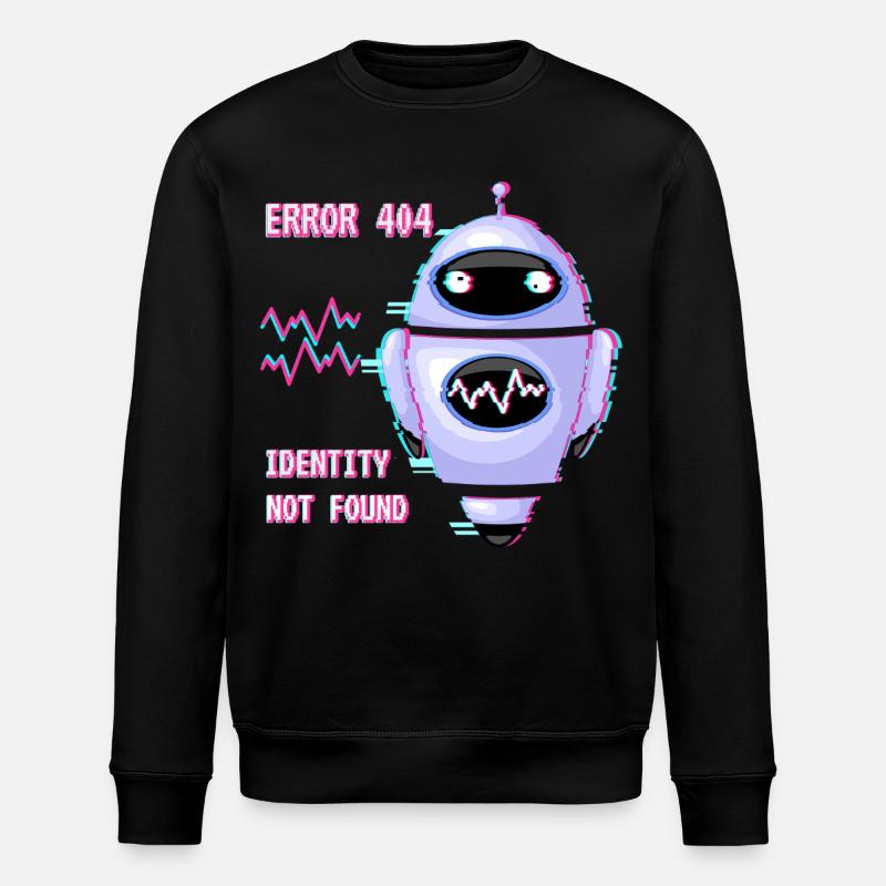 ERROR 404: Identity Not Found - Stanley/Stella ROLLER Unisex Organic Sweatshirt - black