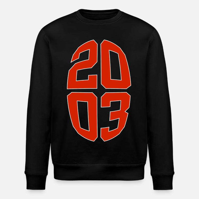 23 ANS 2003 23E ANNIVERSAIRE - Sweat bio ROLLER Stanley/Stella Unisexe - noir